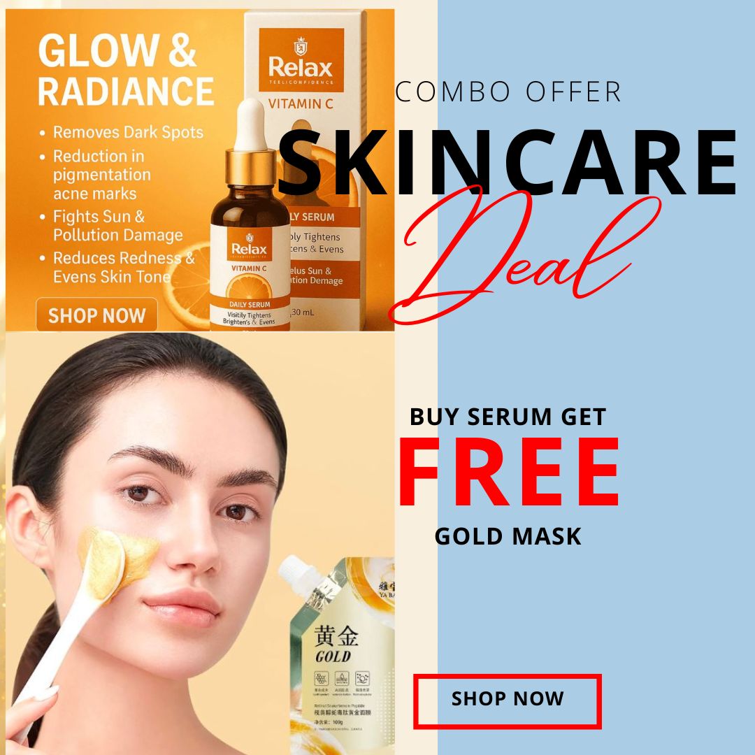 COMBO DEAL Relax Vitamin C Serum Get Gold Mask Free