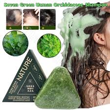 Seven Green Nature Herbal Shampoo Soap for Hair Care