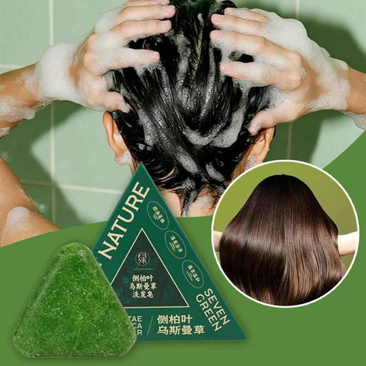 Seven Green Nature Herbal Shampoo Soap for Hair Care